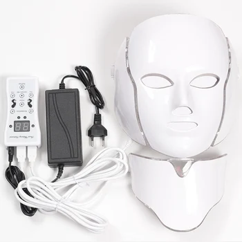 

7 Colors Light LED Facial Mask With Neck Skin Rejuvenation Face Care Treatment Beauty Anti Acne Therapy Whitening Instrument