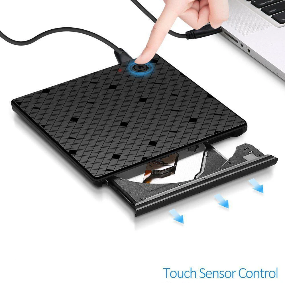 Сенсорный контроль USB3.0 Bluray Внешний Оптический привод 3D плеер BD RE рекордер