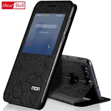 Huawei honor 8 case flip leather smart cover mofi original huawei honor8 coque silicon ultra thin