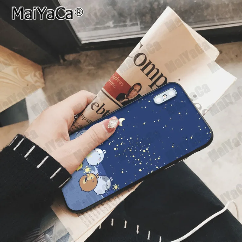 MaiYaCa Kawaii Сумико гураши Coque Shell чехол для телефона iphone 11 pro 5Sx 6 7plus 8 8Plus X XS MAX XR - Цвет: A14