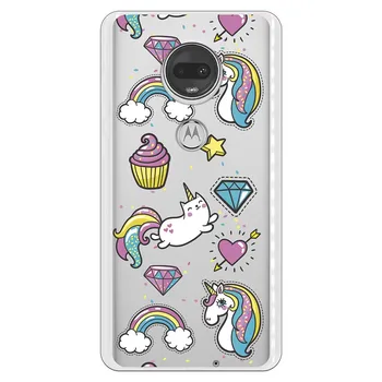

Stand case Unicorn Cupcake WP004 costume drawing for Motorola Moto G7/G7 Plus