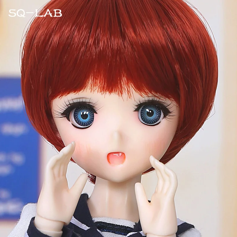 SQ Lab_ Moe Chibi 31 см 1/6 BJD SD Модель из смолы для маленьких девочек и мальчиков куклы с свободными глазами Высокое качество подарки на день рождения магазин полный набор OUENEIFS