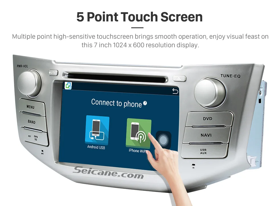 Perfect Seicane Android 8.0 7" 2Din Car Radio For Lexus RX 400h RX 330 RX 350 RX 300 Toyota Harrier Multimedia Player GPS Head Unit 8