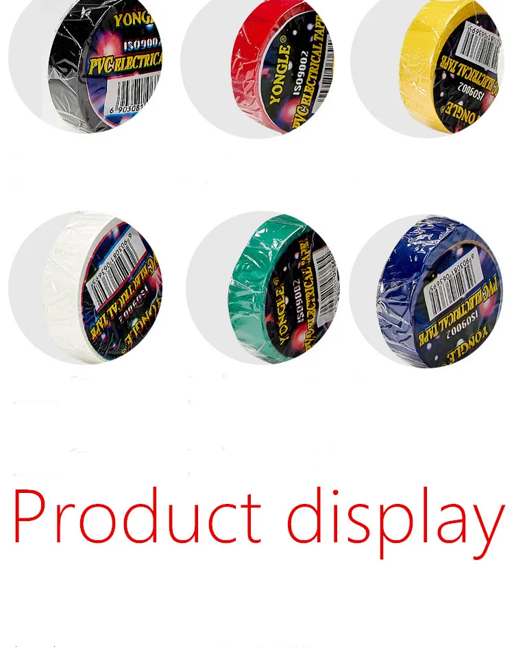 

6 Pieces 10M Electrical Insulation Adhesive Tape Safety PVC Waterproof High-temperature Premium Grade Insulated Tape16mm