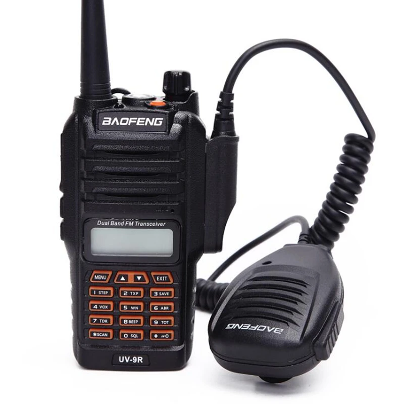 

UV9R walkie talkie Baofeng 8W powerful dual band 2800mAh battery IP67 Waterproof CB Two Way Radio UV 9R+usb cable two way radio
