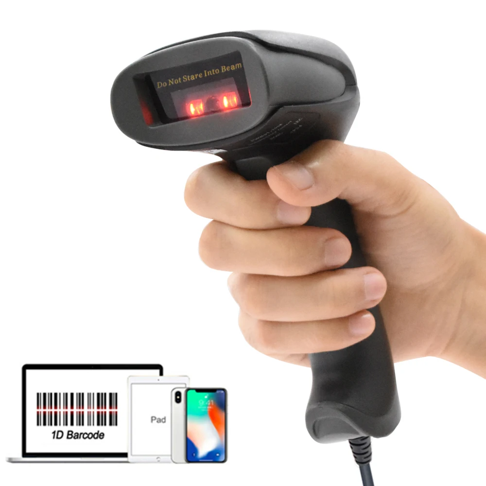 

Handheld Wired CCD Barcode Scanner Portable 32Bit USB Cable A4 Bar Code Reader for POS System HW-F20