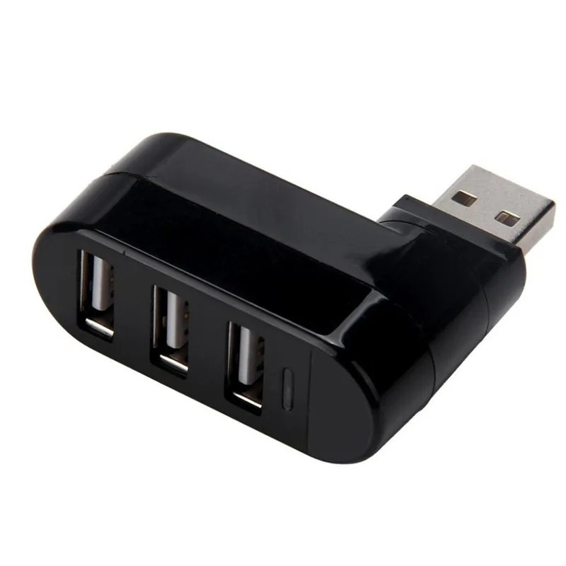 Высокоскоростной 3 портовый концентратор BinFul USB 2 0 Mini 180 поворотный Портативный