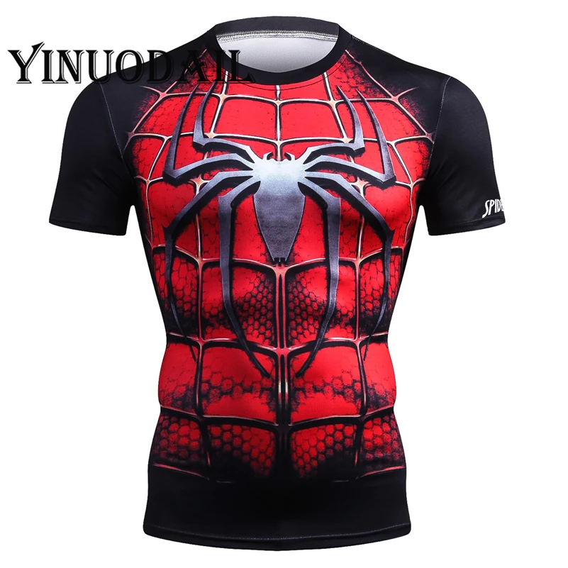 

2019 Fitness Men T Shirt Spider_man 3d Printed T-shirt Homme Unisex Streetwear Casual Short Shirt Superheroes Cosplay Tshirt