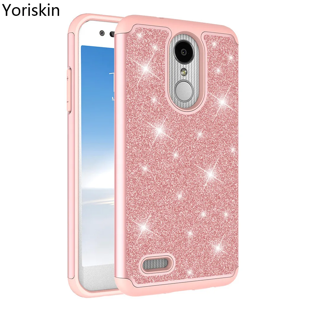 Glitter Silicone Phone Case For LG Aristo 2 (2018) Luxury