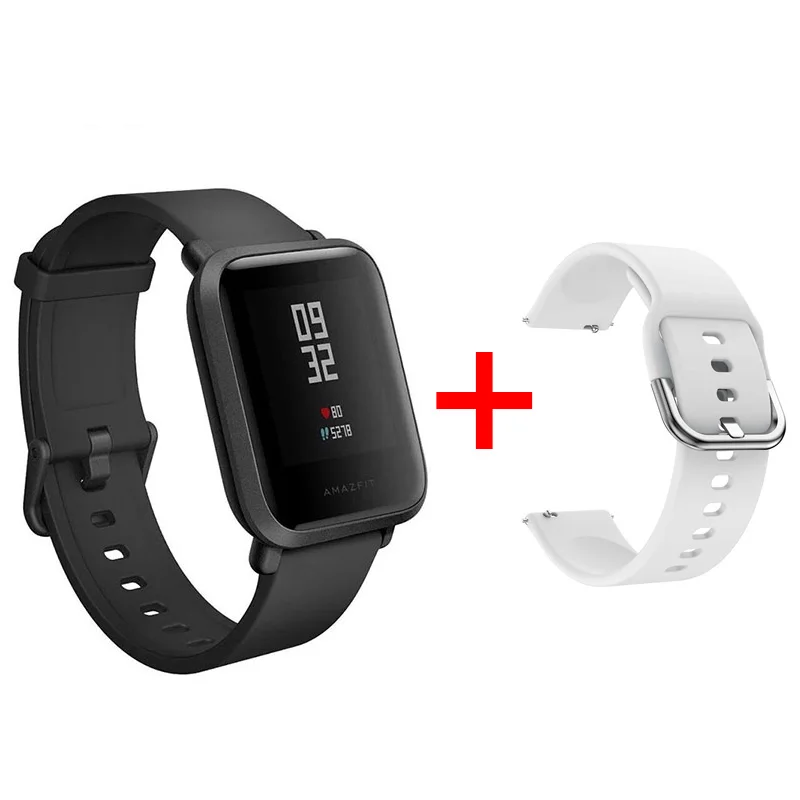 Xiaomi Amazfit Bip Smart Satch Globle Версия Huami Pace Lite IP68 GPS Gloness умные часы с частотой сердечных сокращений 45 дней в режиме ожидания - Цвет: Bip01-PN1