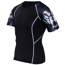 Mens Fitness Rashguard T Shirt Men Bodybuilding Skin Tight Thermal Compression Shirts MMA Crossfit Workout Top Gear