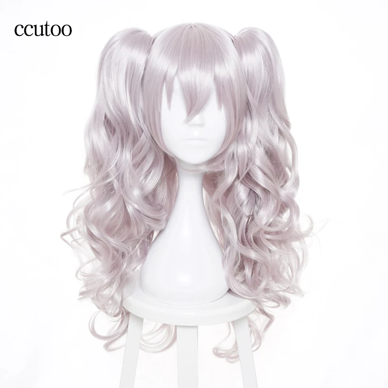 Ccutoo 65 см Charlotte Nao Tomori серый волнистые Длинные Синтетические Высокая температура волокна прически косплей костюм парик