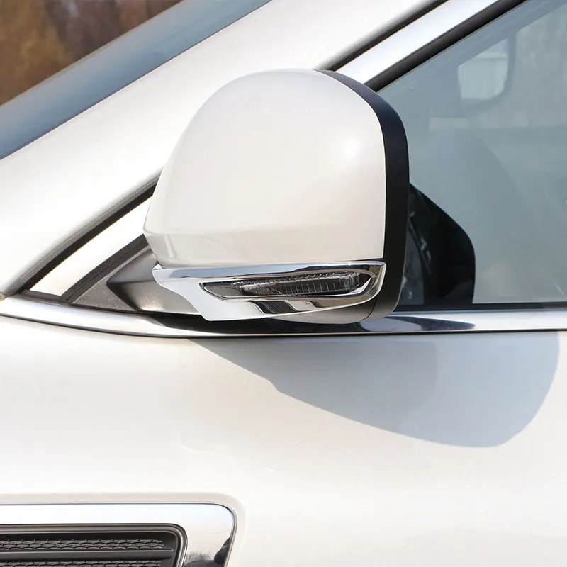 Zlord 2 шт. автомобильные хромированные зеркала заднего вида Защитная крышка наклейки для Renault Koleos samsung QM6 части