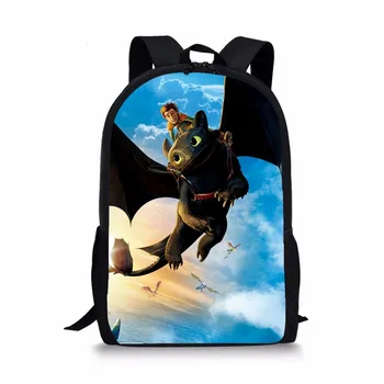 

Anime How TO Train Your Dragon 3 Backpacks for Teenage Boys&Girls The Hidden World Printing Children School Bag Rucksack