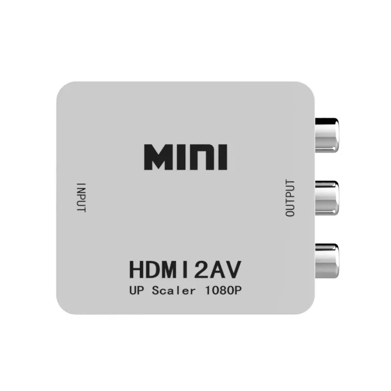Amkle Mini HD Video Converter Box HDMI to RCA AV/CVSB L/R Video 1080P HDMI2AV Support NTSC PAL Output HDMI TO AV Scaler Adapter Amkle Mini HD Video Converter Box HDMI to RCA AV/CVSB L/R Video 1080P HDMI2AV Support NTSC PAL Output HDMI TO AV Scaler Adapter