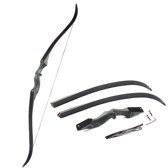 

30-60lbs Archery Takedown Recurve Bow Draw Weight Right Hand Composite Bow Handle Hunting
