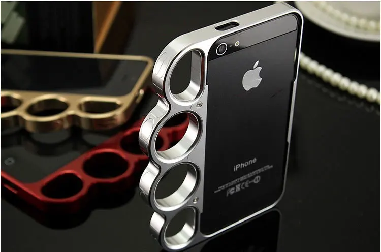 imágenes para Lujo 100% de aluminio de aleación para el iphone 4 4s parachoques moda señor anillos Knuckles Finger Frame Caja Del Teléfono de Caso de Metal Cubierta de 9 Colores imágenes para Lujo 100% de aluminio de aleación para el iphone 4 4s parachoques moda señor anillos Knuckles Finger Frame Caja Del Teléfono de Caso de Metal Cubierta de 9 Colores