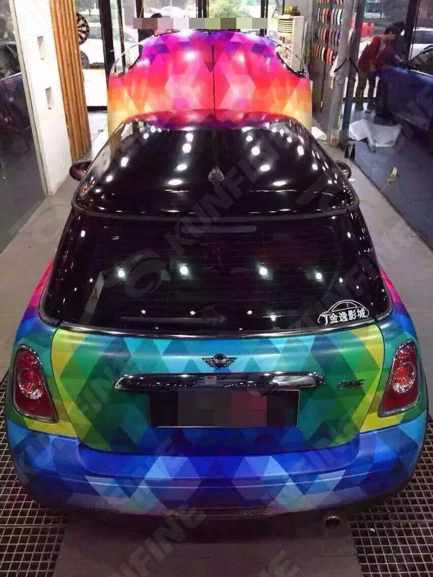 Coloful Car Vinyl film 1