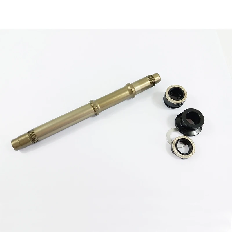 

Novatec F372SB Rear Hub Axle 140mm*10mm*5mm and Black Side Caps QR adaptors 50g Road Bicycle Parts