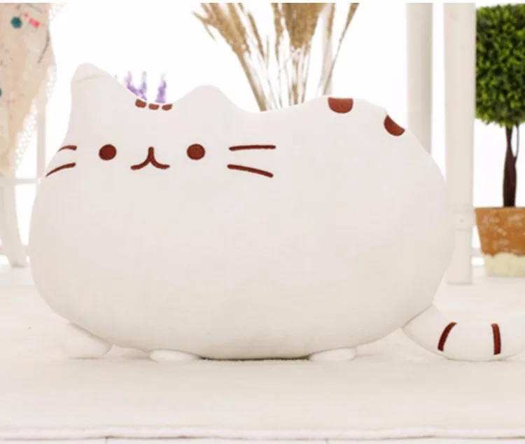 40*30 см Kawaii Cat подушки с застежкой молнией только кожи без ПП хлопка печенье