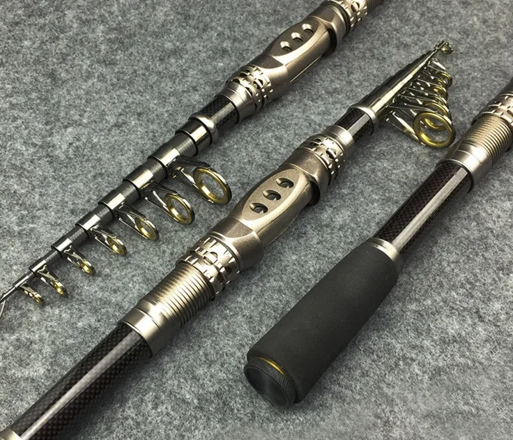 Albacore Golden telescopic fishing rod folding length below 50 cm in