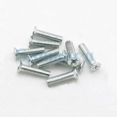 Винты с плоской потайной головкой Phillips 50 шт M6 * 1*8 M6*1*25 Цинковым Покрытием|countersunk head