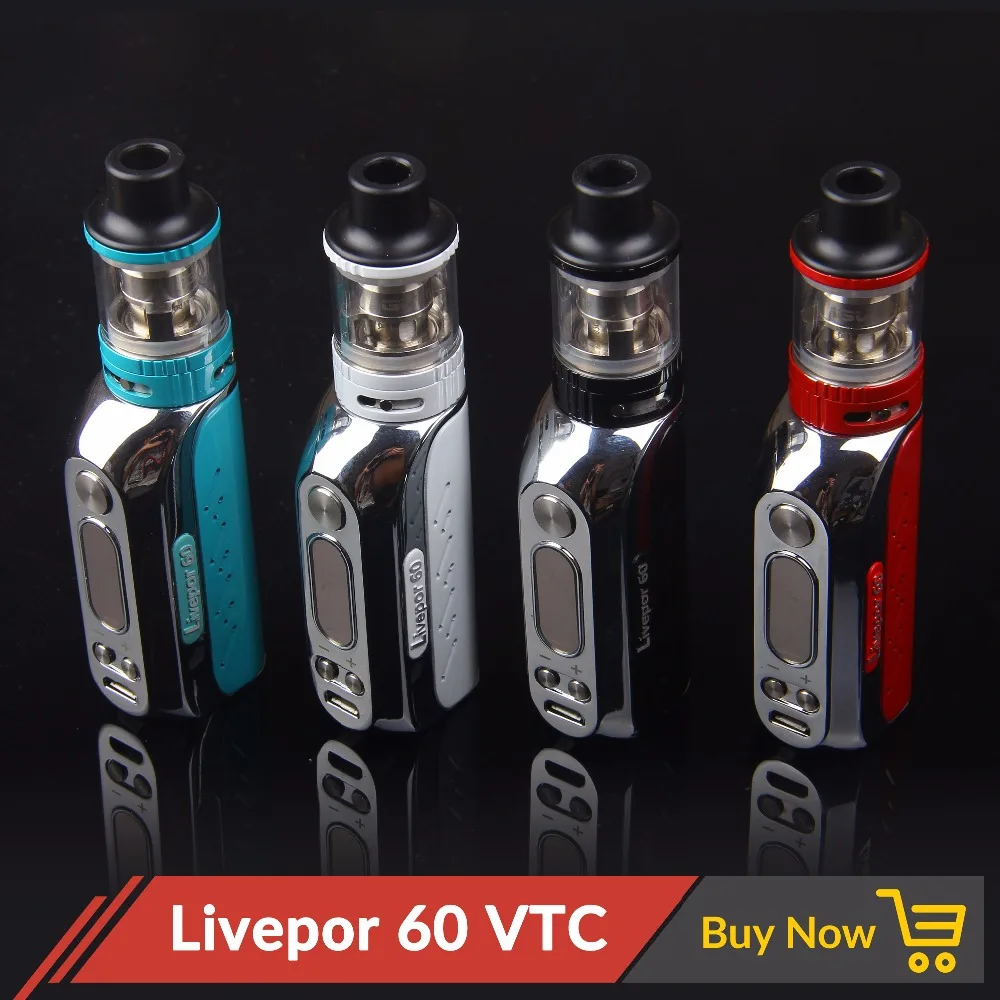 Оригинальный yosta liverpor 60 VTC комплект со встроенным Батарея TC/VW/мех режим и TCR