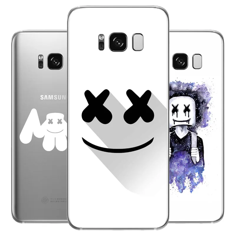 

DREAMFOX N139 Marshmello Soft TPU Silicone Cover For Samsung Galaxy Note S 3 4 5 6 7 8 9 Edge Plus Grand Prime Case
