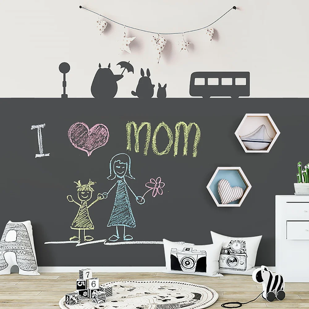 

Creative Chalkboard Removable Vinyl Wall Drawing Writing Graffiti Decal Decor Stickers Blackboard Educational Learning Toys Gift