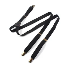 Европейская и американская мода для взрослых Эластичные три зажима y-типа кожаные подтяжки FY18102913