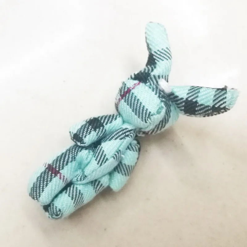 4cm grid cloth rabbit bunny (3)