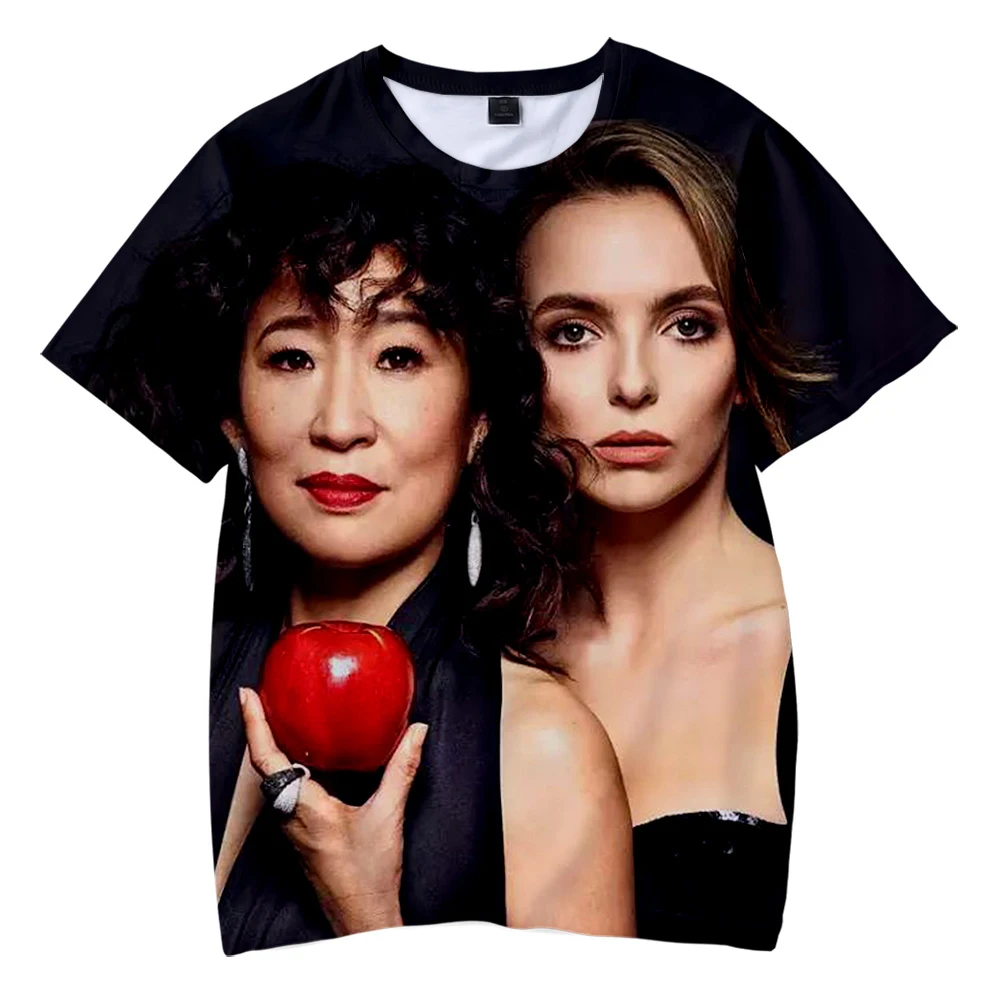 Hip Hop Killing Eve TV Kids T-shirt Soft Round collar T shirt New Casual Kpop Harajuku Girls Boys Love Fashion Children