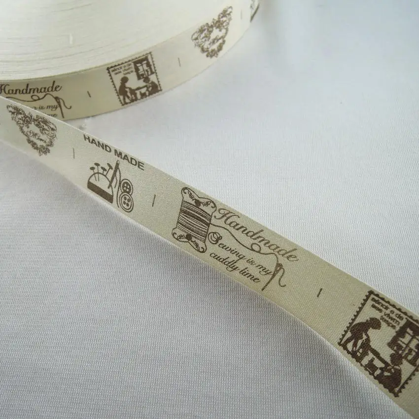 1" 25mm Printed Handmade accessories Cotton Ribbon Ruban bing DIY