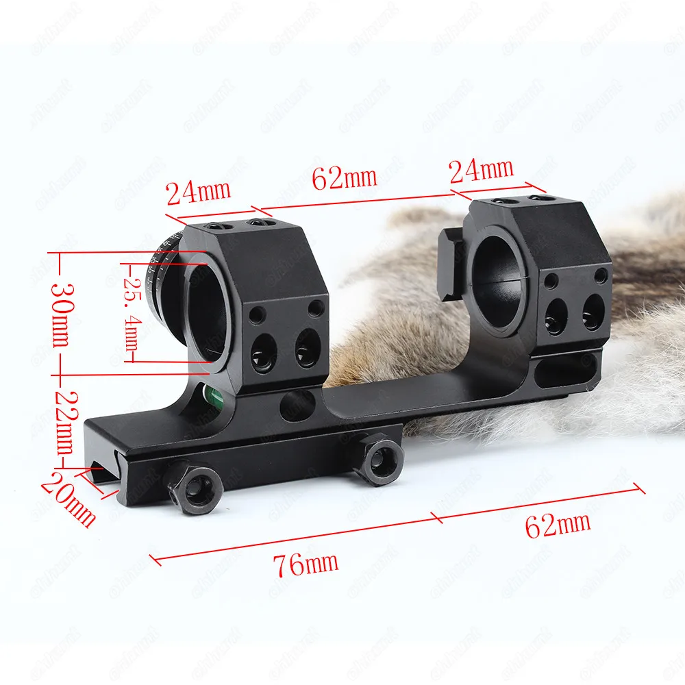 ohhunt High Accuracy 1 30mm Offset Bi-direction Picatinny Weaver Rings Scope Mount w Angle Cosine Indicator Kit and Bubb Level (6)