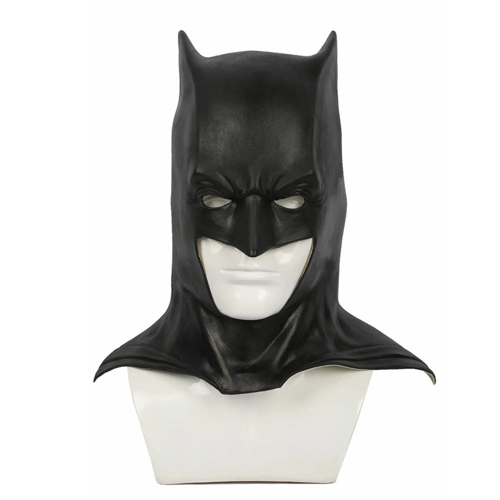 

Justice League Batman Black Latex Half Face Mask Movie Superhero Cosplay Carnival Prop Masquerade Party Costume Accessory