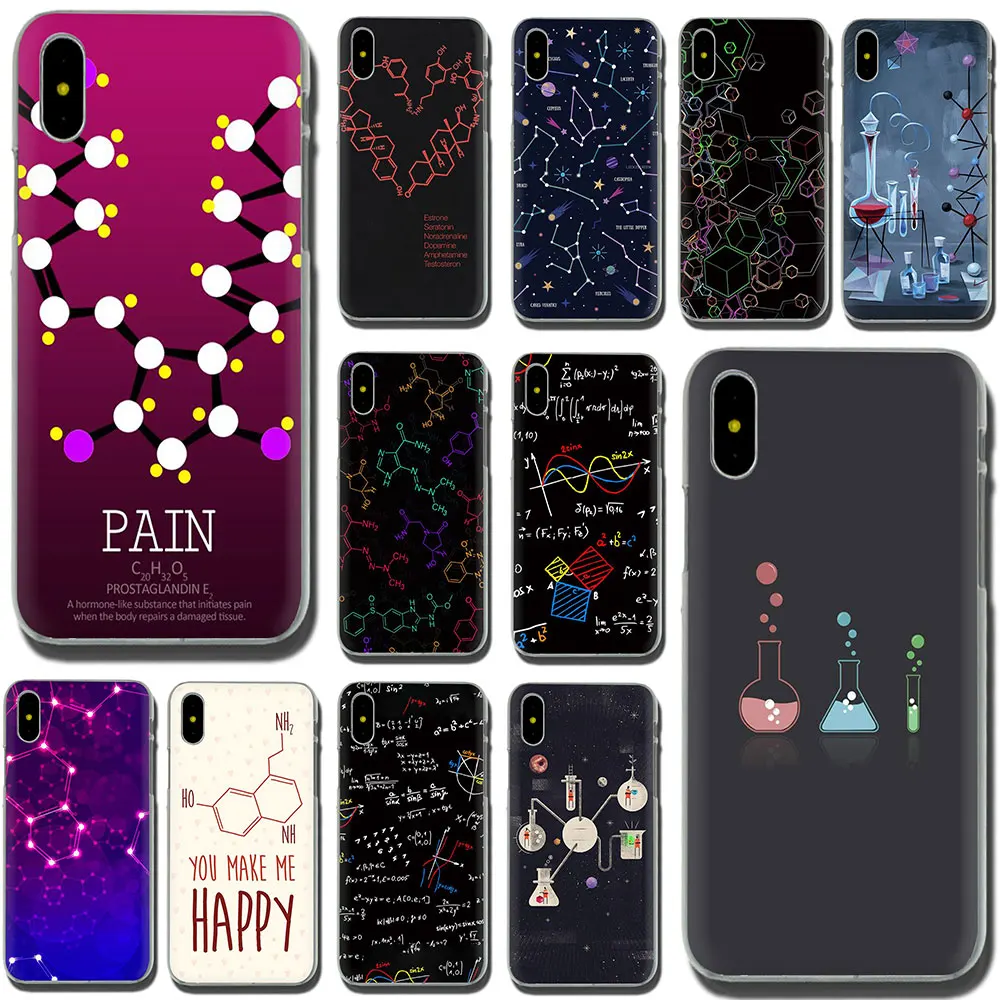 

chemistry scribbles Hard phone cover case for iPhone 11 Pro 5 5S 6 6S Plus 7 8 Plus X XS XR XS Max
