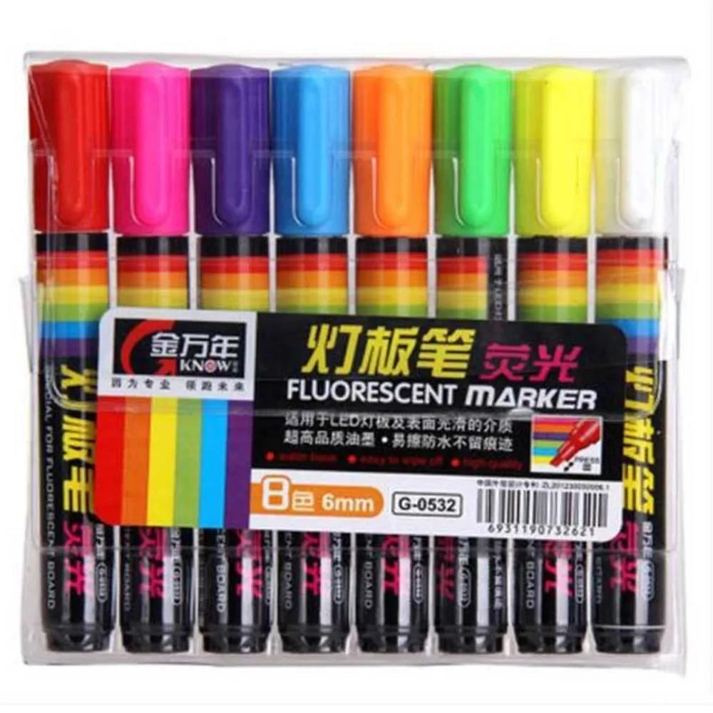 Download Free shipping glow fluorescent plate glass lamp board special fluorescence notes 8 color fine ...