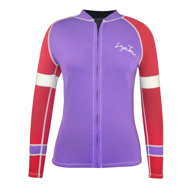 

Layatone 3mm Neoprene Top Women Diving Jacket Long Sleeve Surfing Wetsuit Jacket Scuba Diving Top Jacket Spearfishing Diving Top