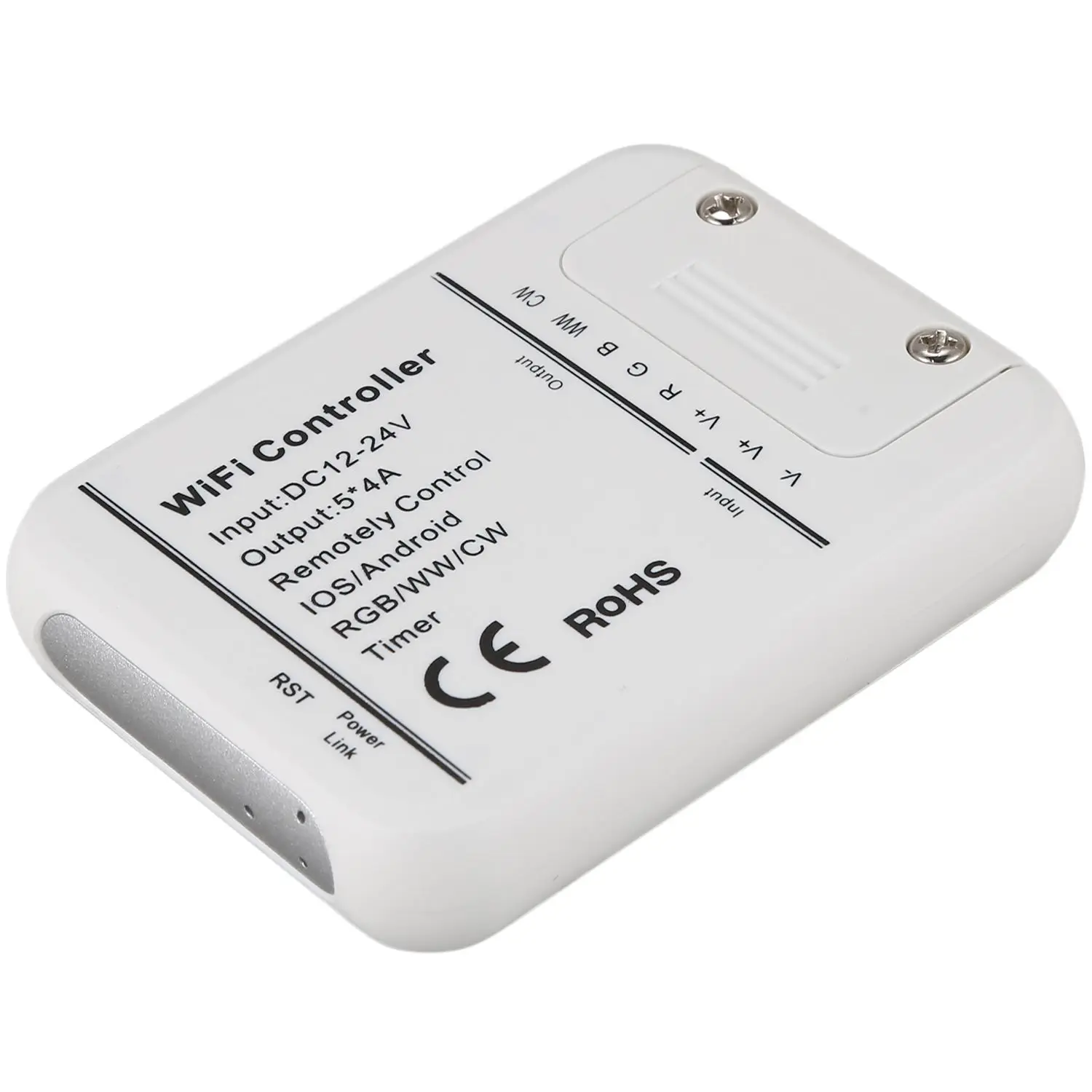 Промо-акция! DC12-24V беспроводной Wifi Светодиодная лента RGB W контроллер 5 Ch для IOS Android Phone App