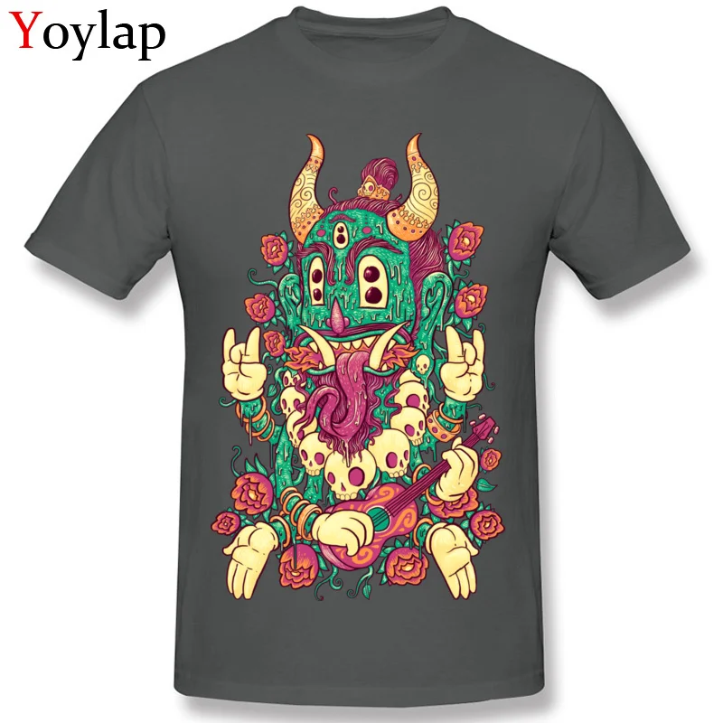 Company Student T-Shirt Crew Neck Summer Fall Short Sleeve 100% Cotton Tops Shirts Rockin Island Demon Casual Tee Shirt carbon