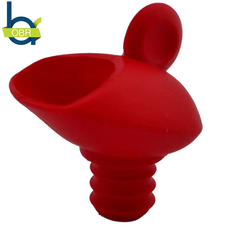 OBR Silicone Wine Pourer Sealed Leak Proof Champagne Bottle Stoppers Creative Bird Shape Beer