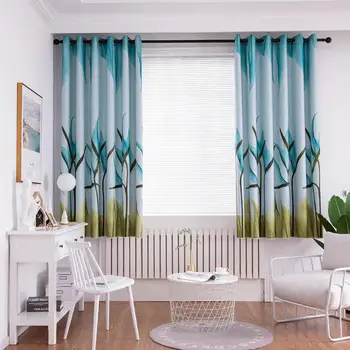 

Printing Polyester Window Blinds Drapes Living Room Blackout Curtains