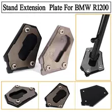 Motorcycle CNC Parking Side Kickstand Stand Extension Base Plate Parts For BMW R1200GS LC 2013 2016
