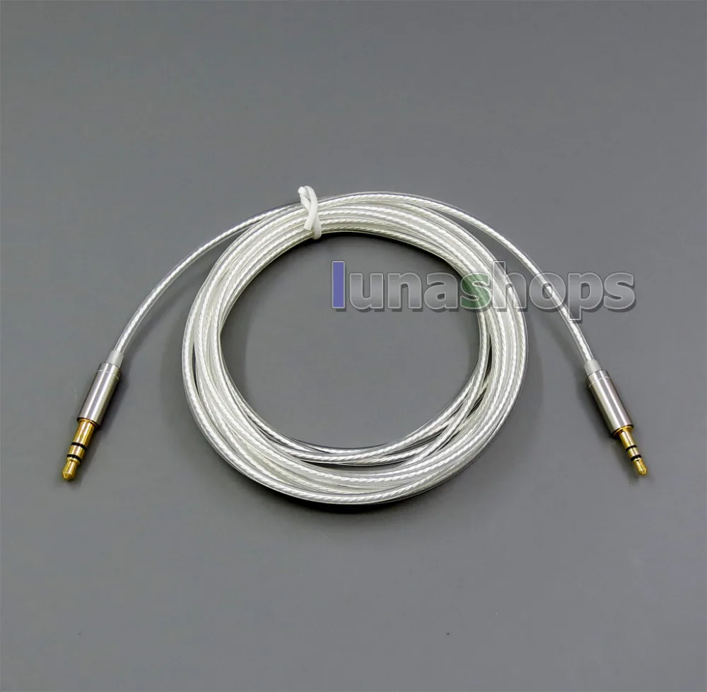 

1.2m 2m 3m 3.5mm To 2.5mm OCC Silver Plated Earphone Cable For Headphone Headphone On ear LN006058