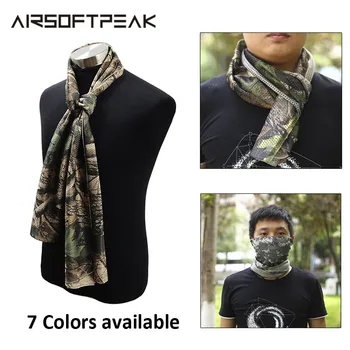 

Tactical Hunting Camouflage Scarf Mesh Military Army Scarves Men Shooting Airsoft Blind Scarves Balaclava Conceal Half Face Mask
