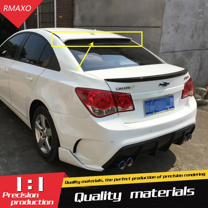 

For Chevrolet Cruze ROOF Spoiler ABS Material Car Rear Wing Primer Color Rear Spoiler For Chevrolet Cruze Spoiler 2010-2014