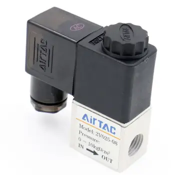 

2V025-08 2 Position 2 Port 1/4" Normally Closed Pneumatic Control Valve Air Solenoid Valves