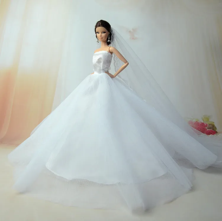 Night Princess For Barbie Original Dress Child Doll Night Princess For Barbie Original Dress Child Doll Clothes Veil Wedding In Dolls From Toys Hobbies On Aliexpress Alibaba