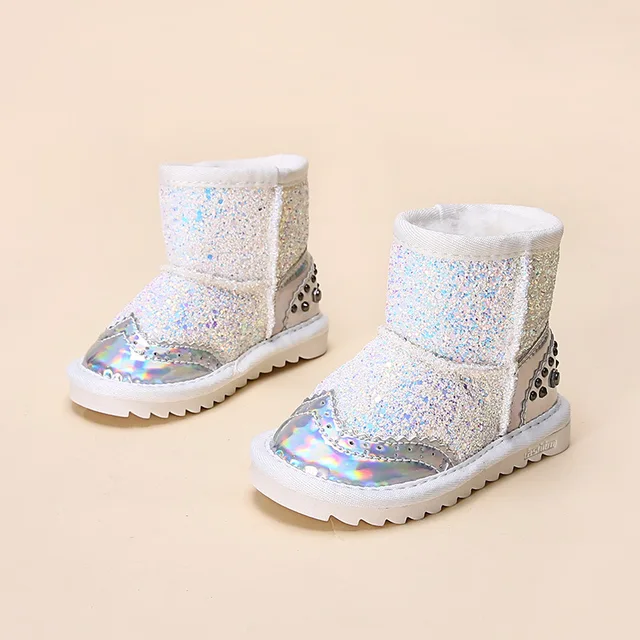 Babyfeet Bling Baby Snow Boots Toddler Girl Sequins Rivets Boot Shoe ...