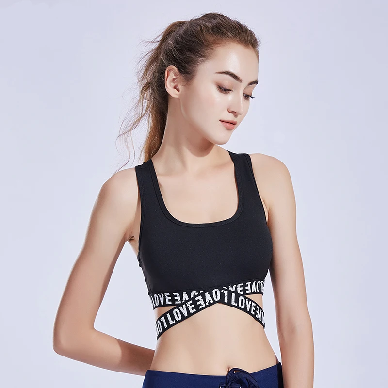 

FeelKe Fashion Gym Bra Women's streetwear Sport Tank Top